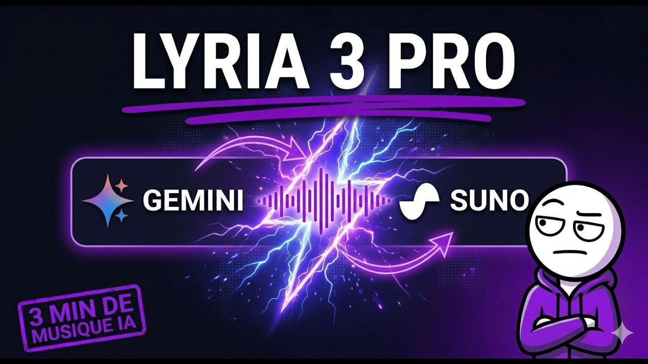 Lyria 3 Pro : musique IA incluse dans Gemini — fini de payer Suno ?
